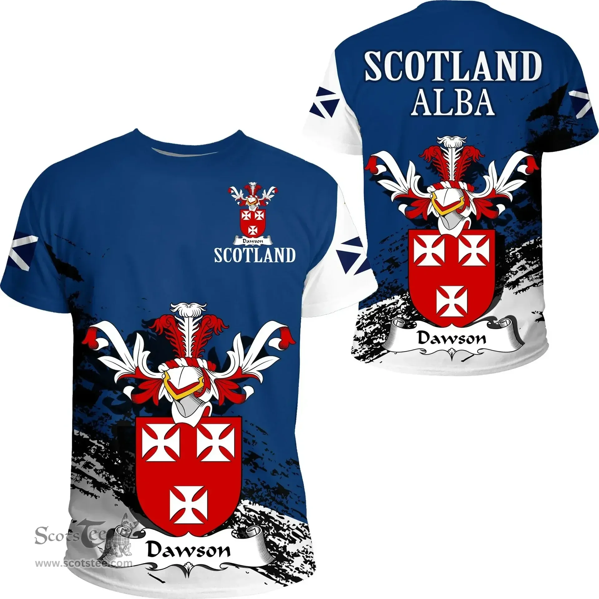 Scottish Dawson Clan Scottish Family Crest Scotland Alba Thistle T Shirt
