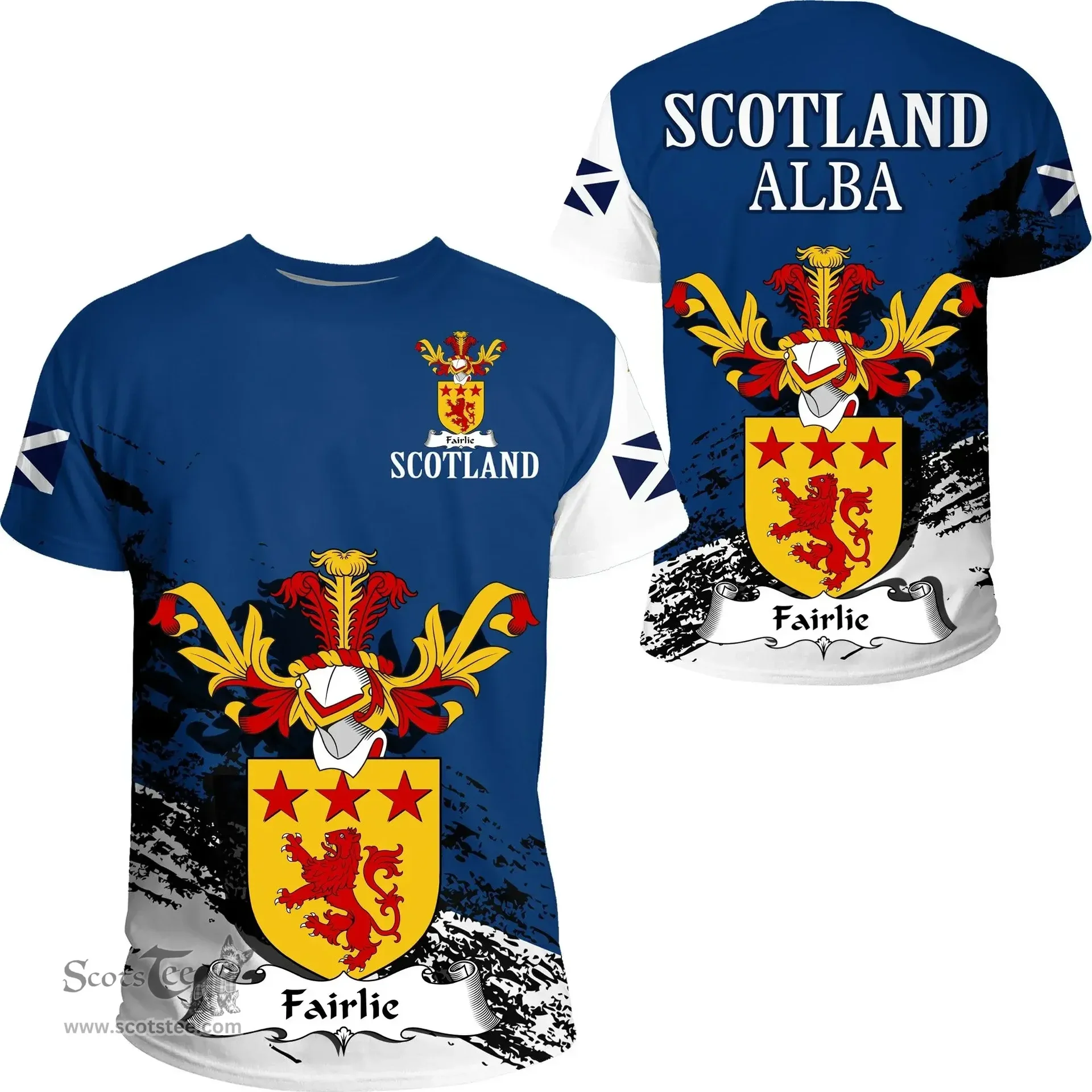 Scottish Fairlie Clan Scottish Family Crest Scotland Alba Thistle T Shirt