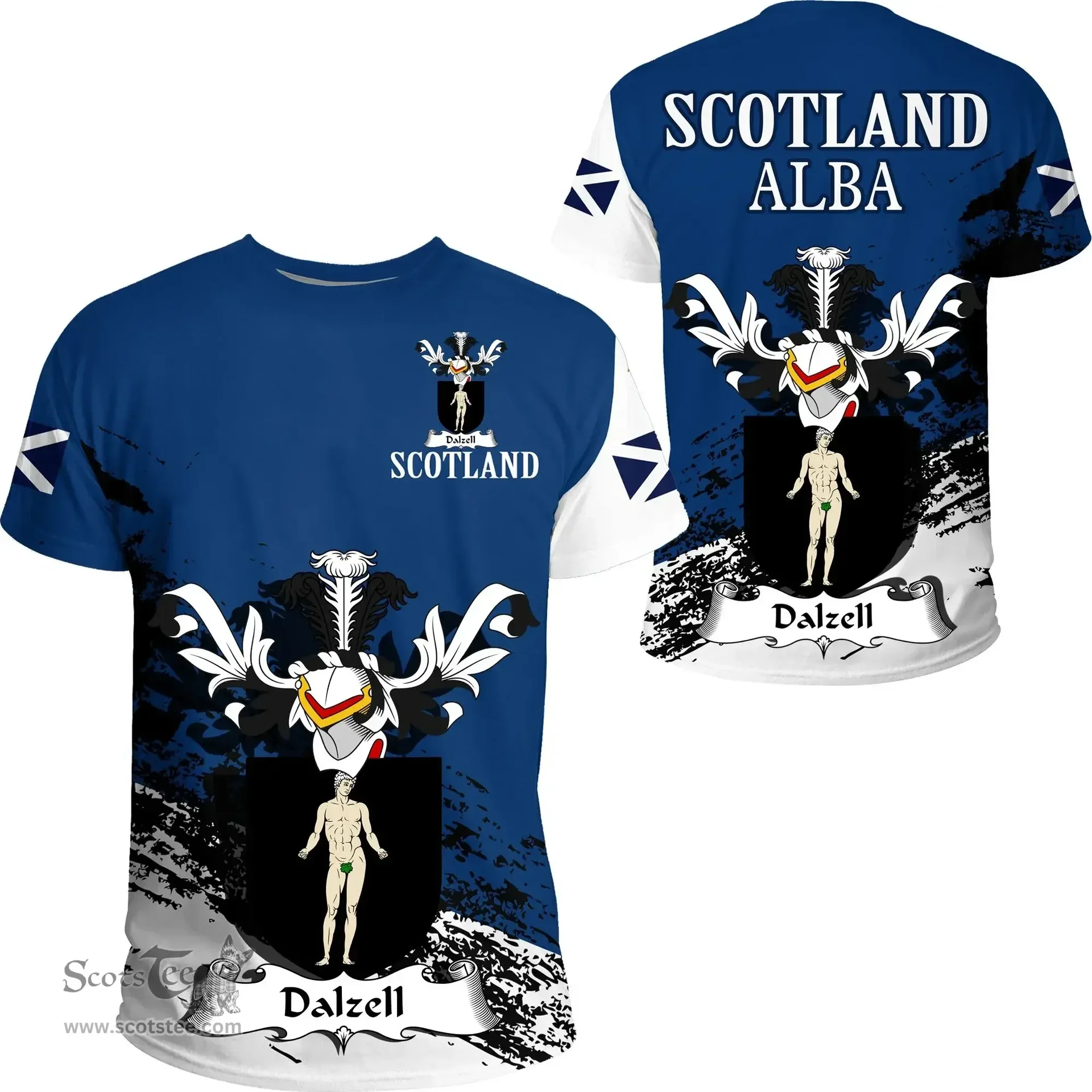 Scottish Dalzell Clan Scottish Family Crest Scotland Alba Thistle T Shirt