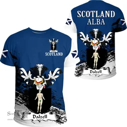 Scottish Dalzell Clan Scottish Family Crest Scotland Alba Thistle T Shirt