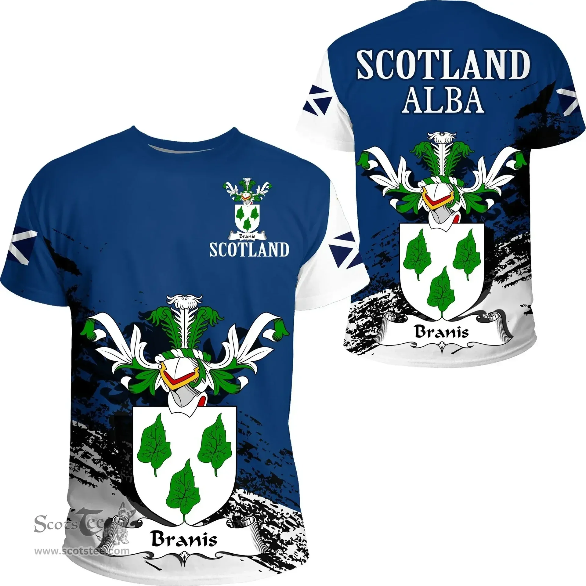 Scottish Branis Clan Scottish Family Crest Scotland Alba Thistle T Shirt