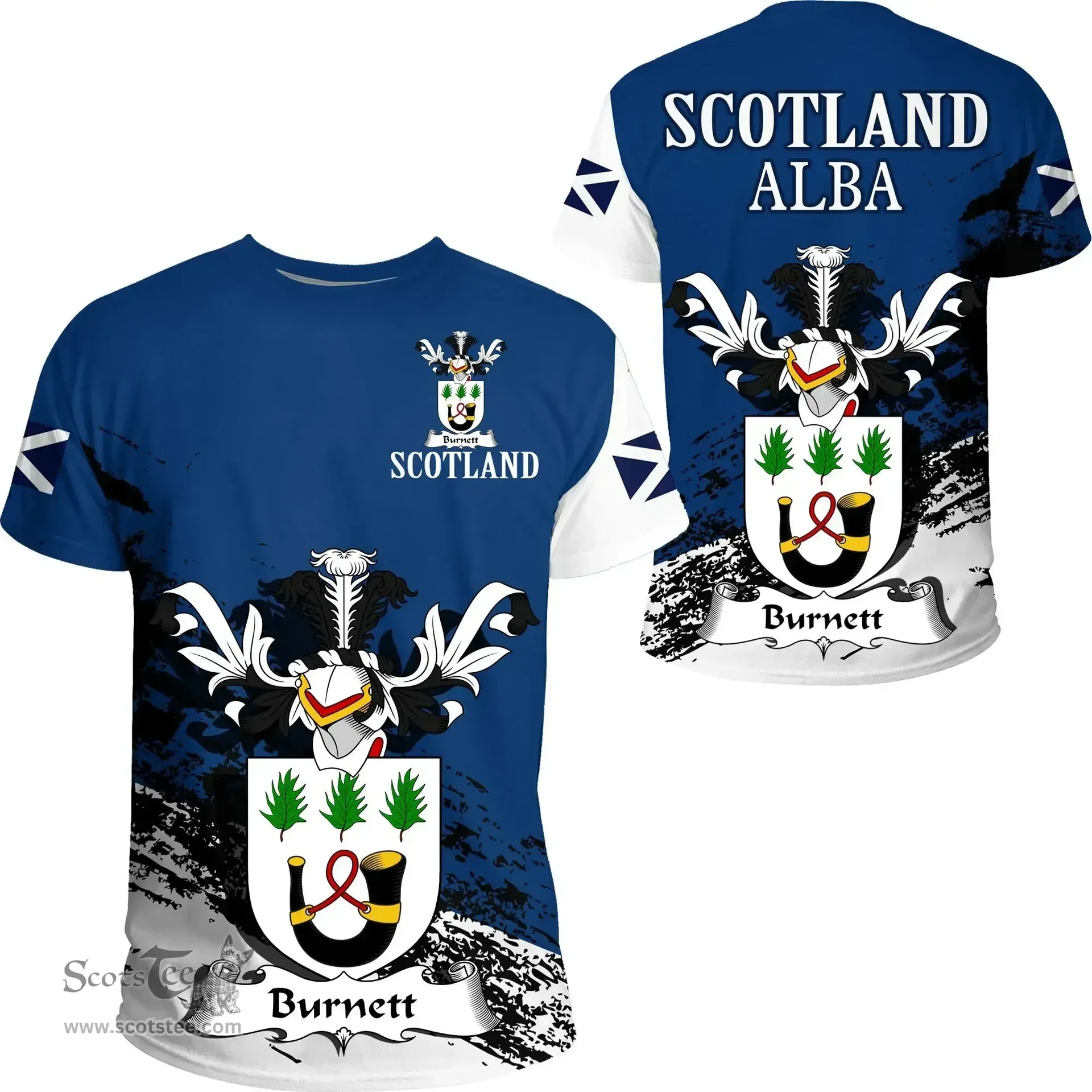 Scottish Burnett Clan Scottish Family Crest Scotland Alba Thistle T Shirt