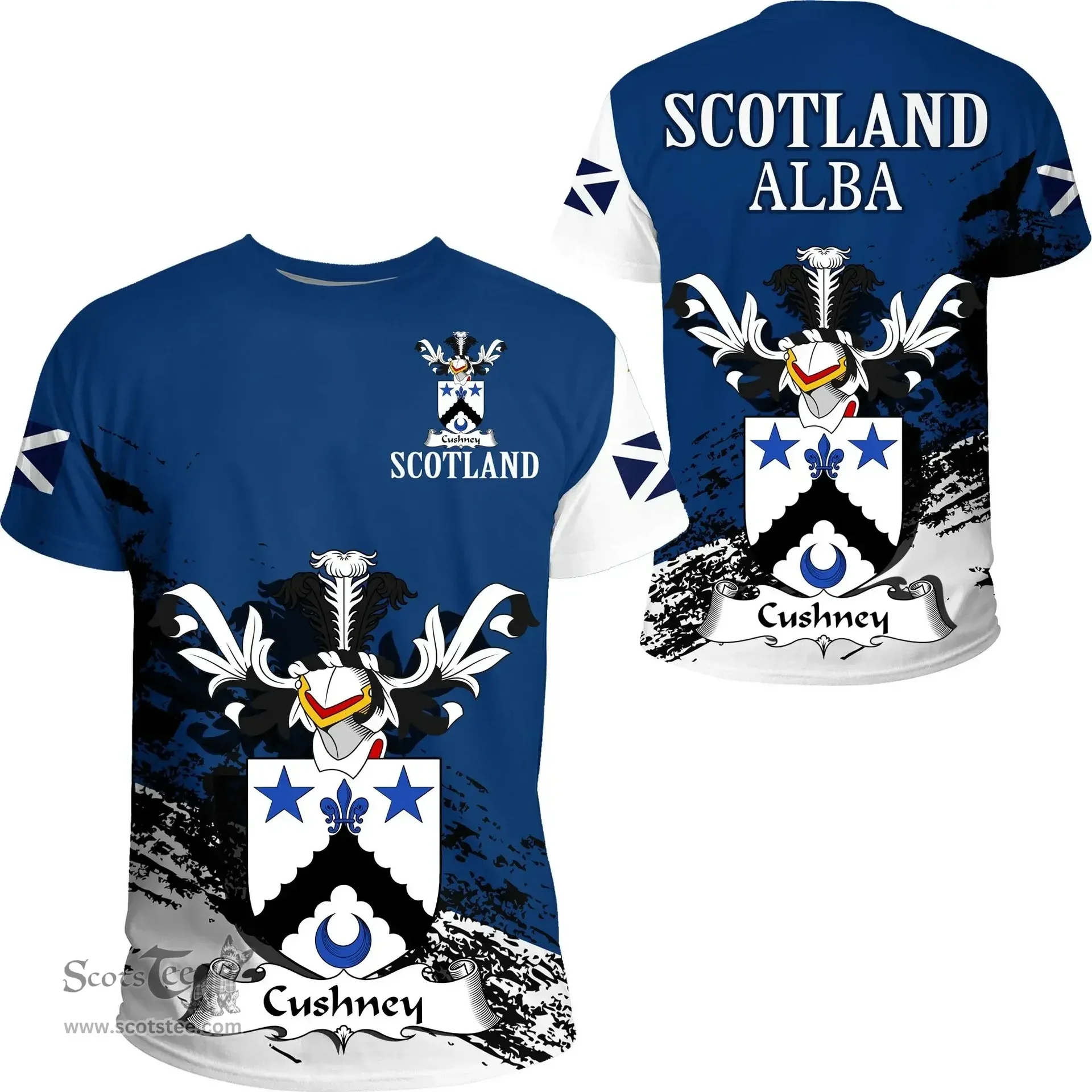 Scottish Cushney Clan Scottish Family Crest Scotland Alba Thistle T Shirt