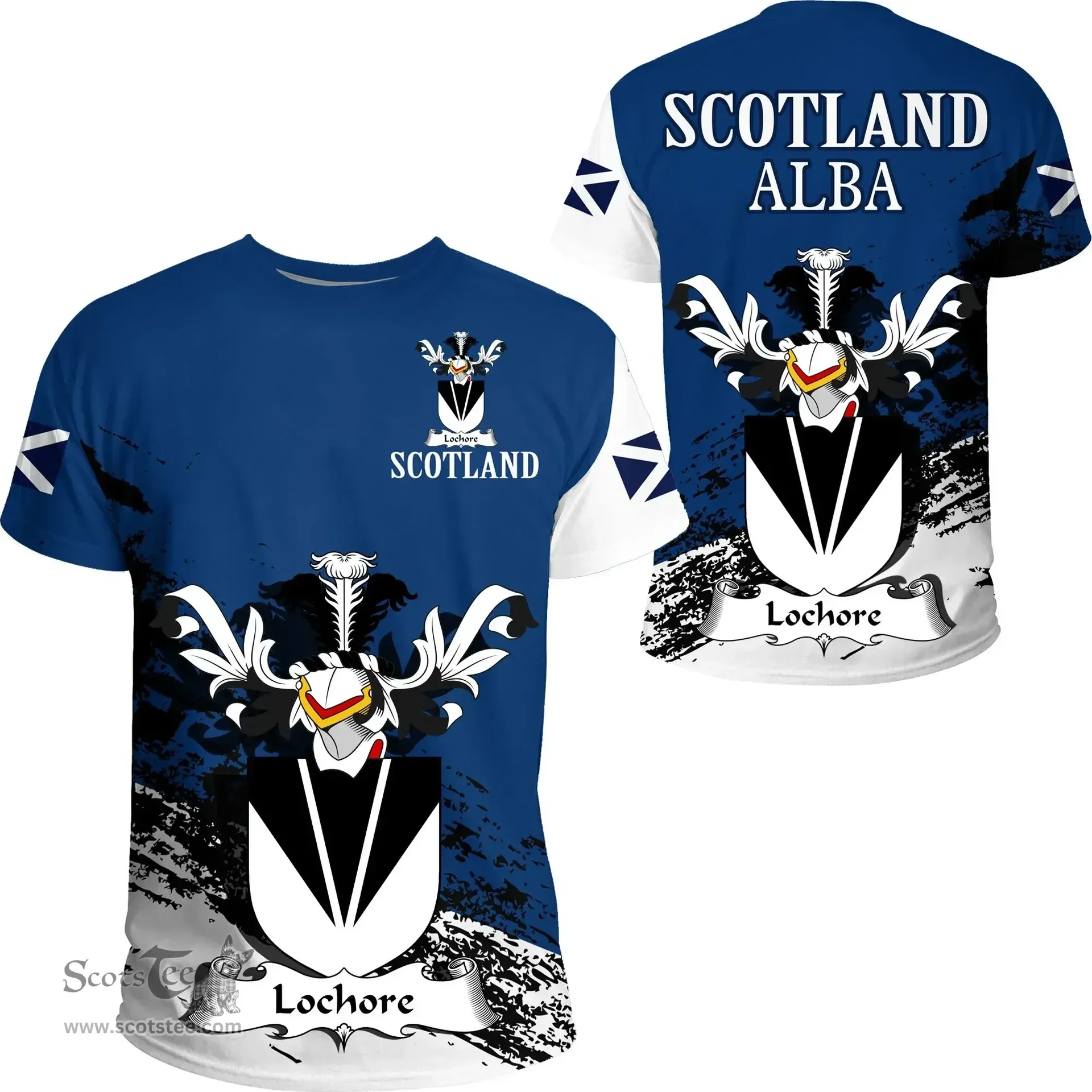 Scottish Lochore Clan Scottish Family Crest Scotland Alba Thistle T Shirt