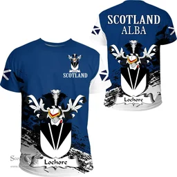 Scottish Lochore Clan Scottish Family Crest Scotland Alba Thistle T Shirt