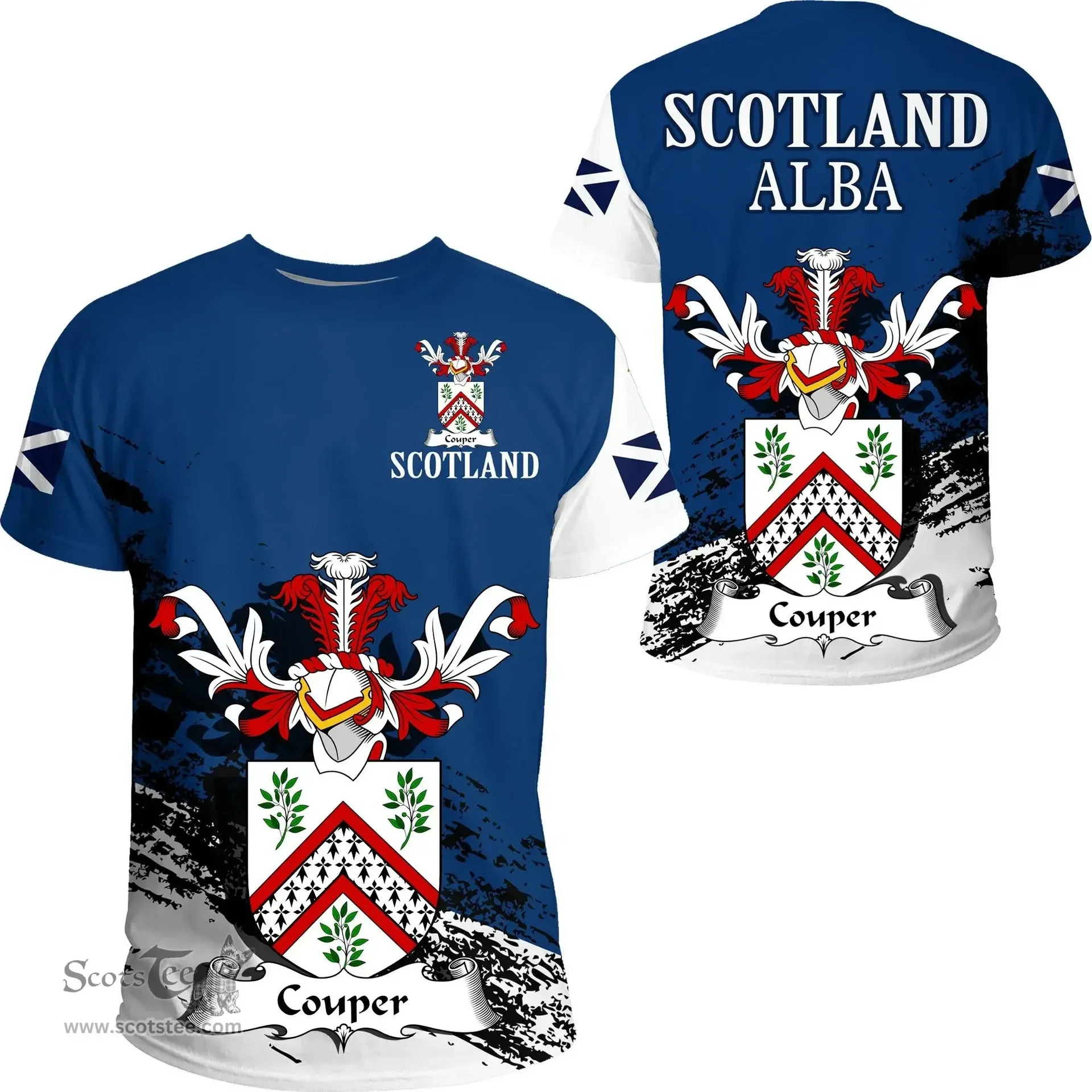 Scottish Couper or Coupar Clan Scottish Family Crest Scotland Alba Thistle T Shirt