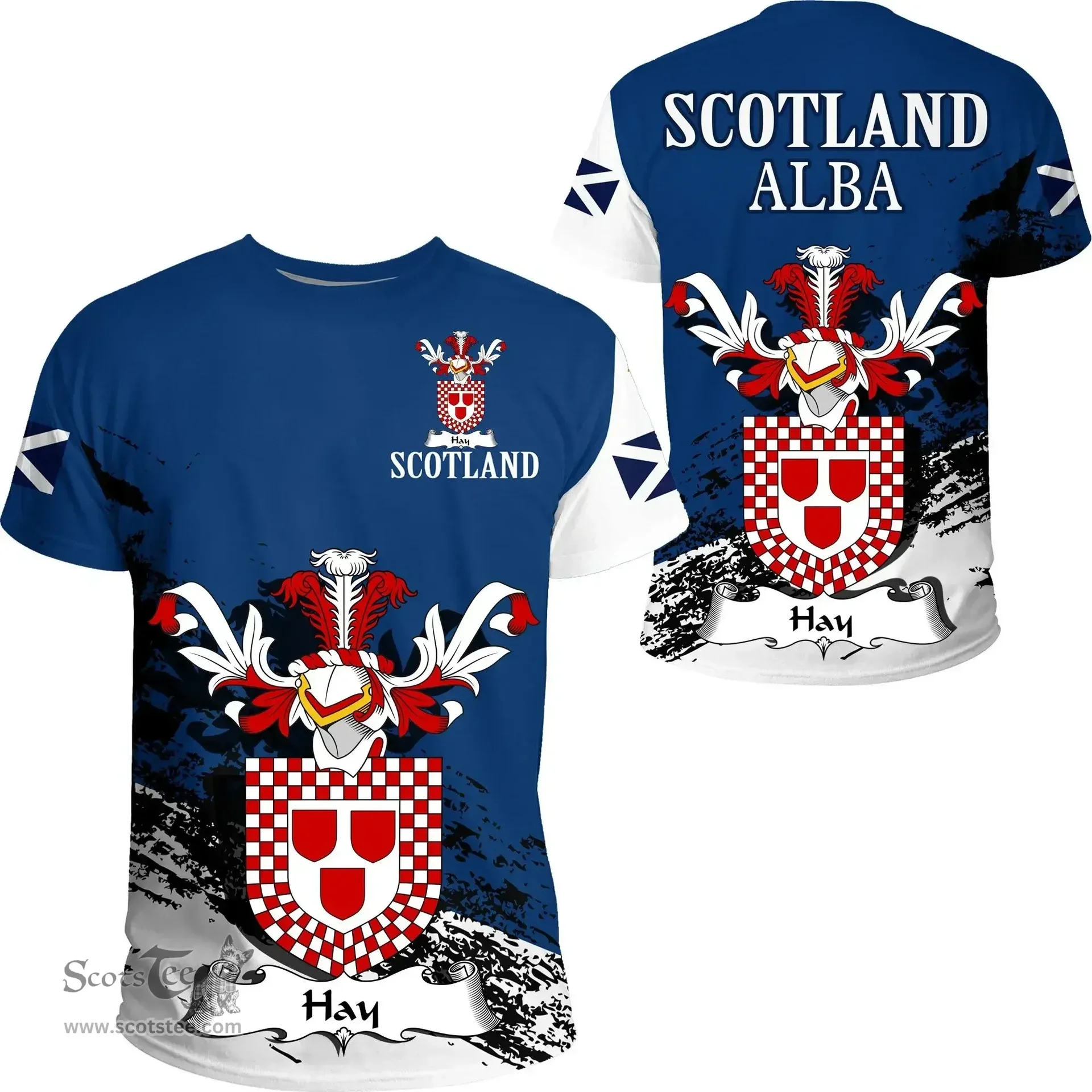 Scottish Hay Clan Scottish Family Crest Scotland Alba Thistle T Shirt