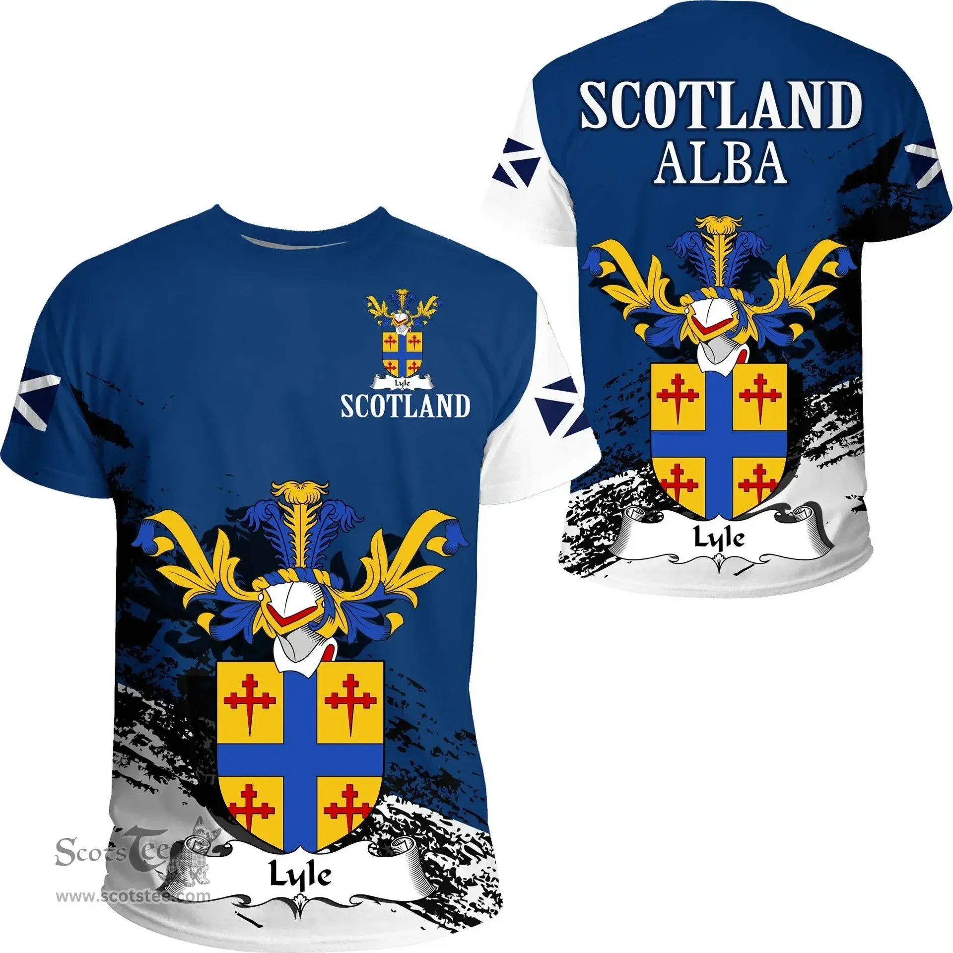 Scottish Lyle Clan Scottish Family Crest Scotland Alba Thistle T Shirt
