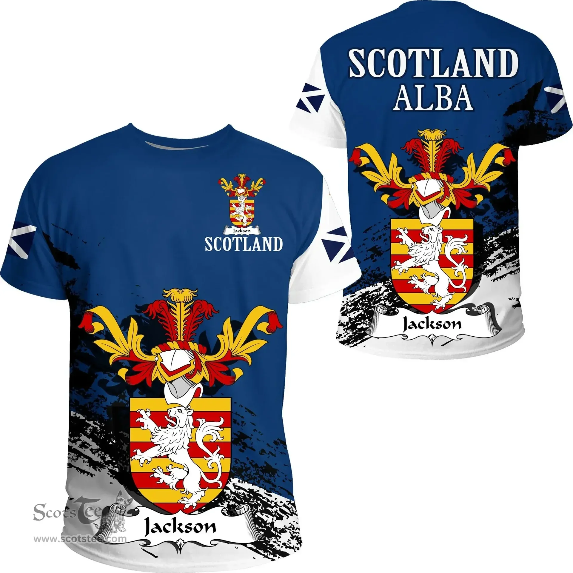 Scottish Jackson Clan Scottish Family Crest Scotland Alba Thistle T Shirt