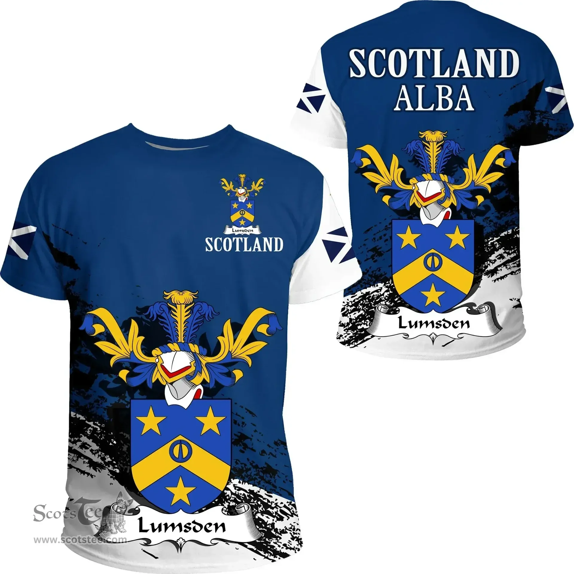 Scottish Lumsden Clan Scottish Family Crest Scotland Alba Thistle T Shirt
