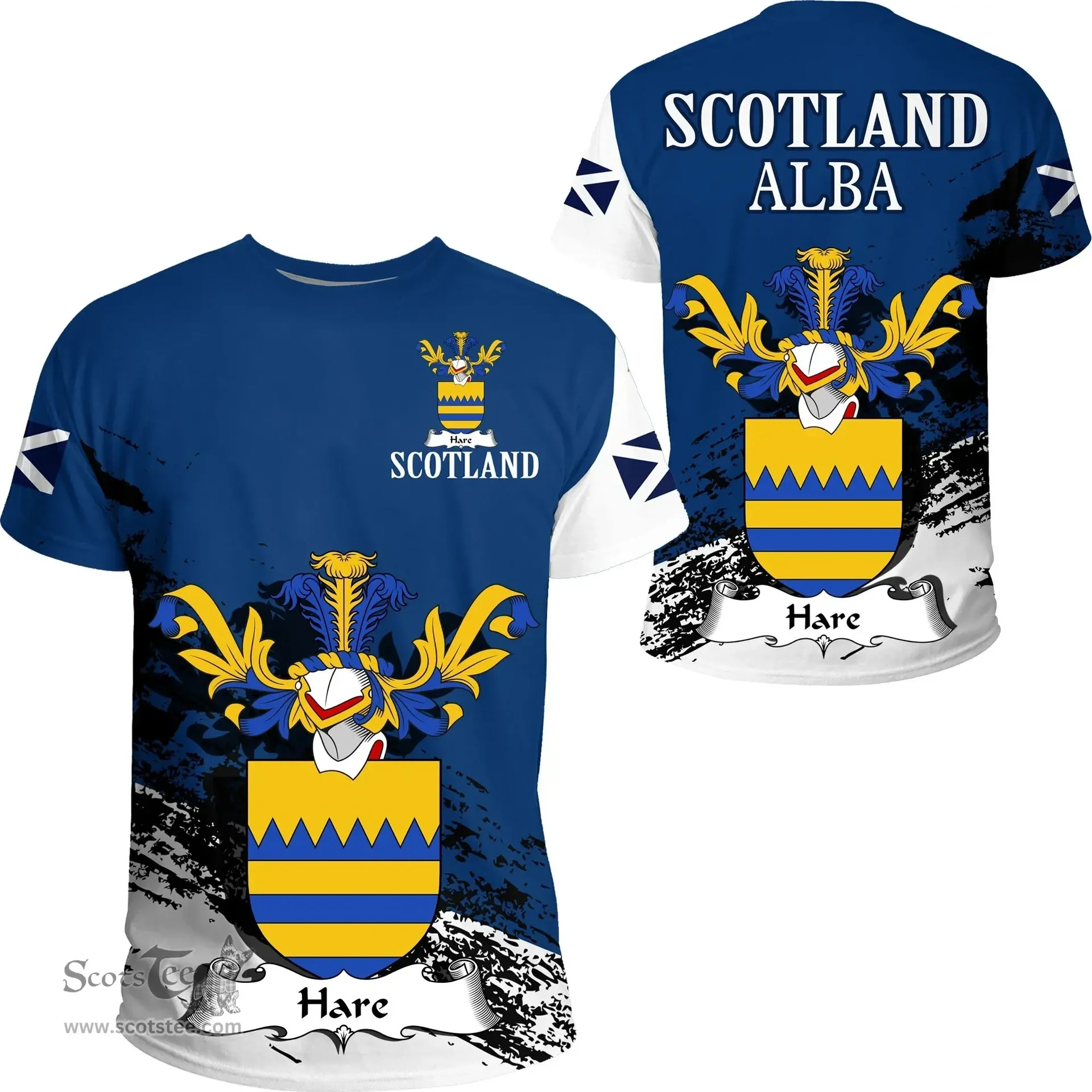 Scottish Hare Clan Scottish Family Crest Scotland Alba Thistle T Shirt
