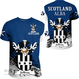 Scottish Jaffray Clan Scottish Family Crest Scotland Alba Thistle T Shirt