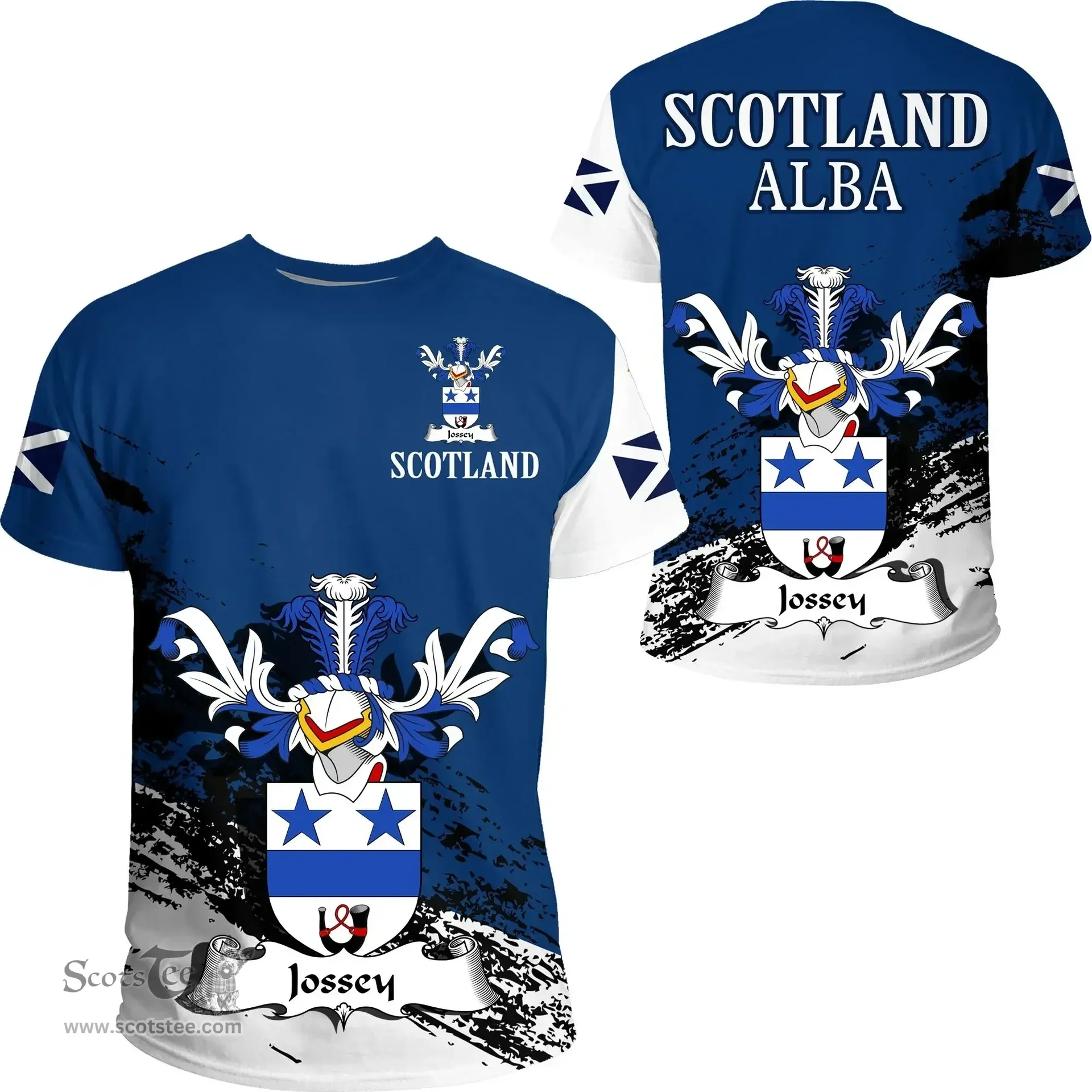 Scottish Jossey Clan Scottish Family Crest Scotland Alba Thistle T Shirt