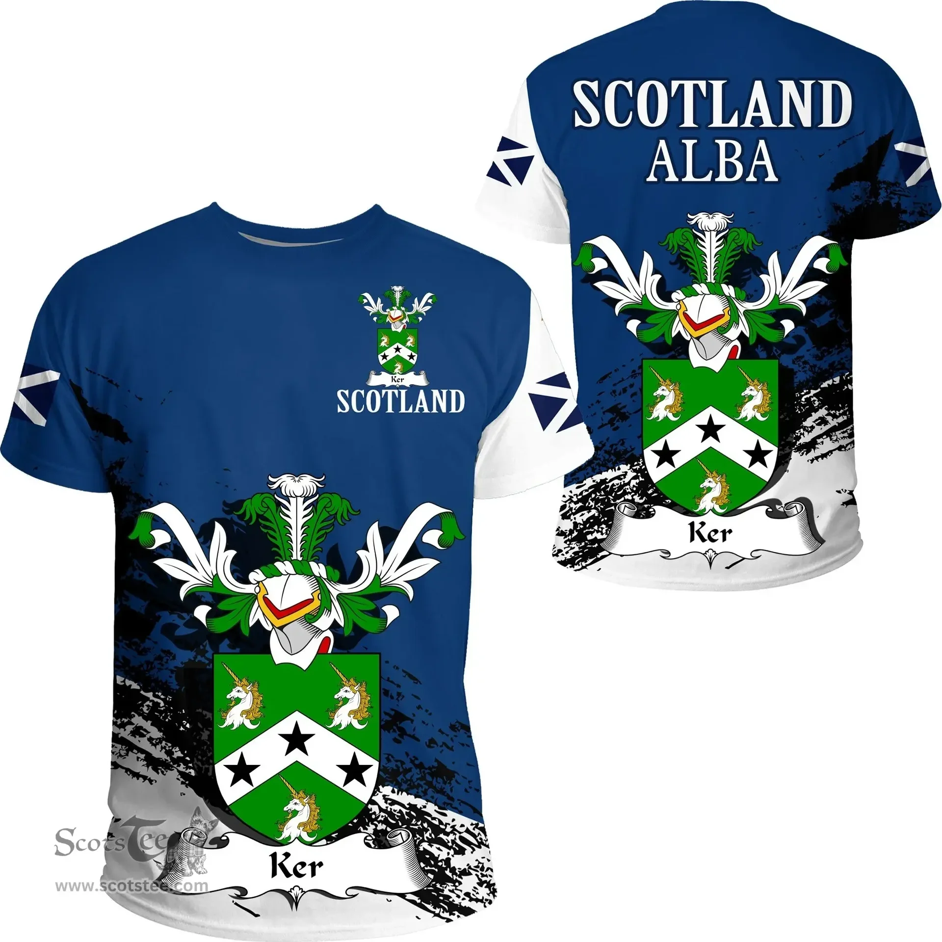Scottish Ker Clan Scottish Family Crest Scotland Alba Thistle T Shirt