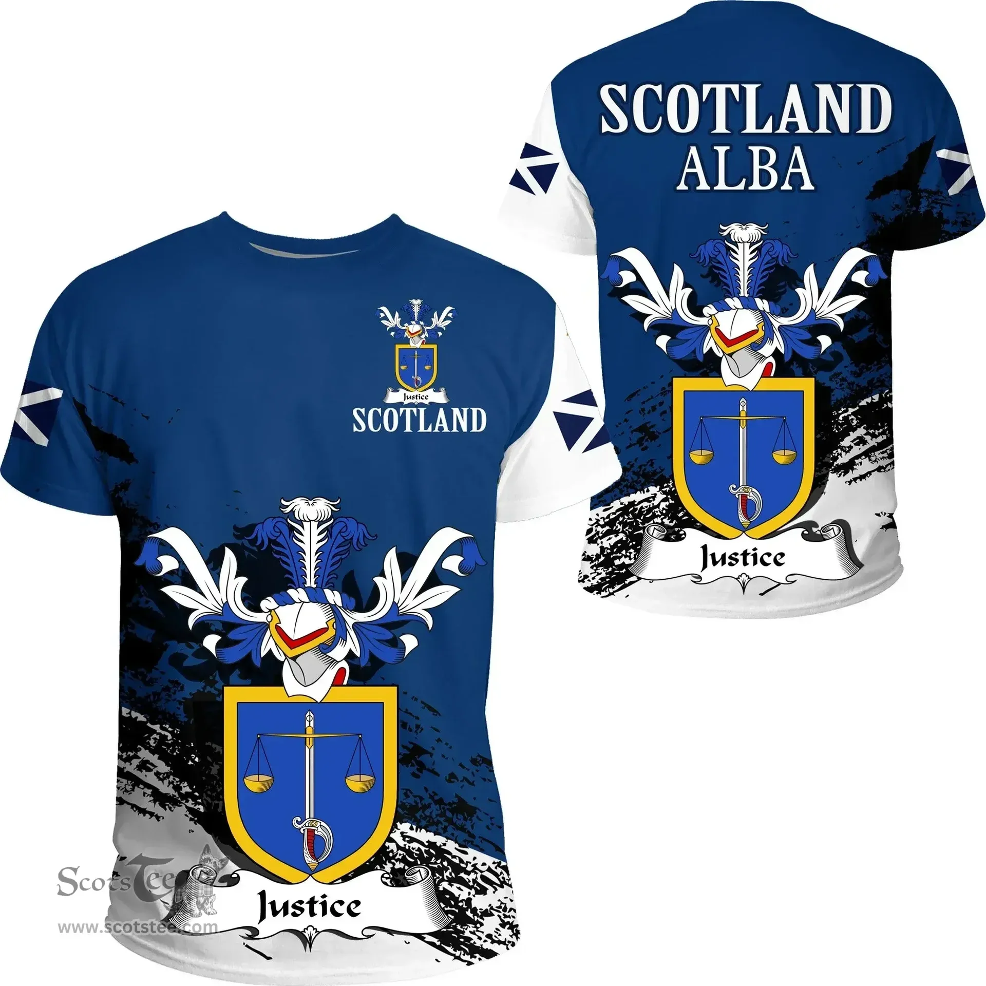 Scottish Justice Clan Scottish Family Crest Scotland Alba Thistle T Shirt