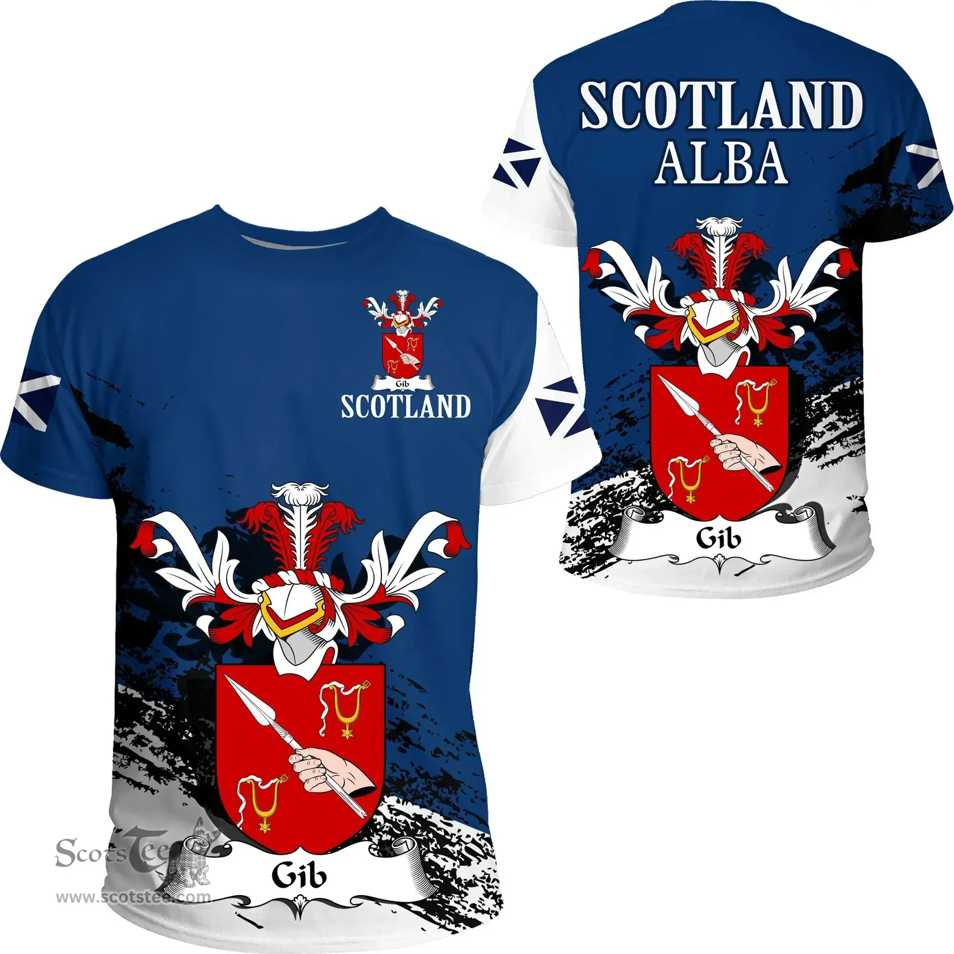 Scottish Gib Clan Scottish Family Crest Scotland Alba Thistle T Shirt