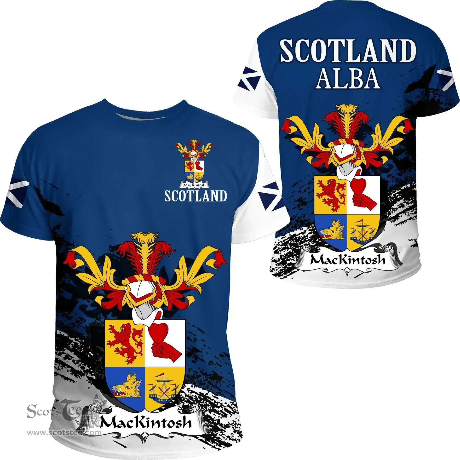 Scottish MacKintosh Clan Scottish Family Crest Scotland Alba Thistle T Shirt
