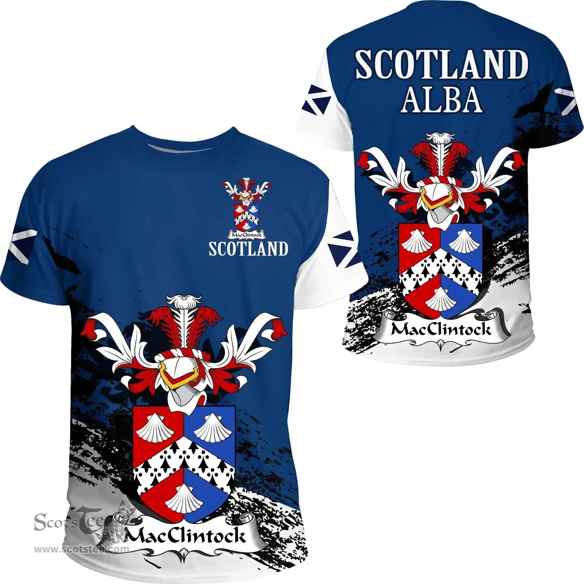 Scottish MacClintock Clan Scottish Family Crest Scotland Alba Thistle T Shirt