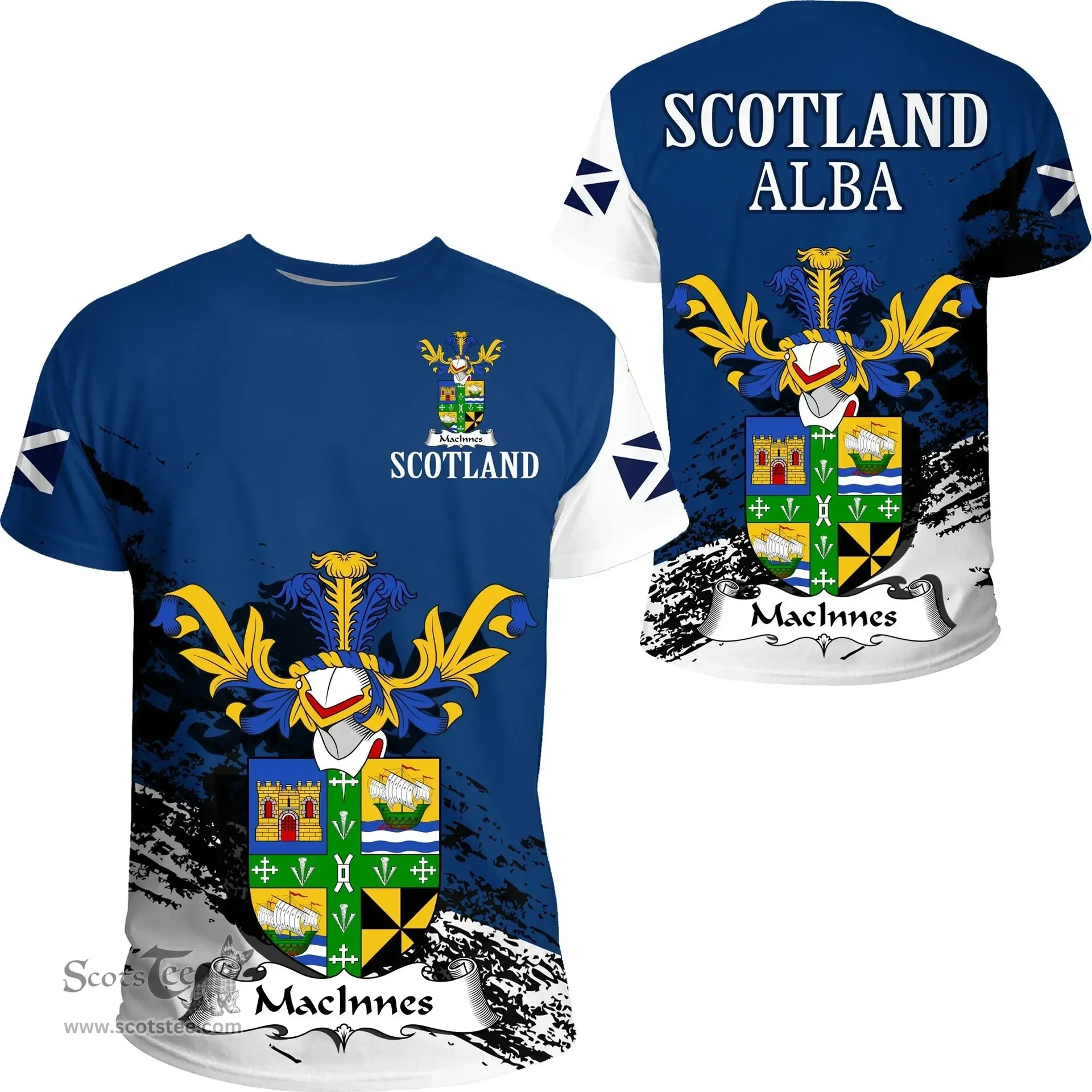 Scottish MacInnes Clan Scottish Family Crest Scotland Alba Thistle T Shirt