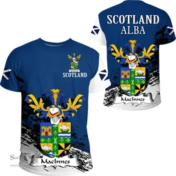 Scottish MacInnes Clan Scottish Family Crest Scotland Alba Thistle T Shirt