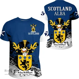 Scottish MacMillan Clan Scottish Family Crest Scotland Alba Thistle T Shirt