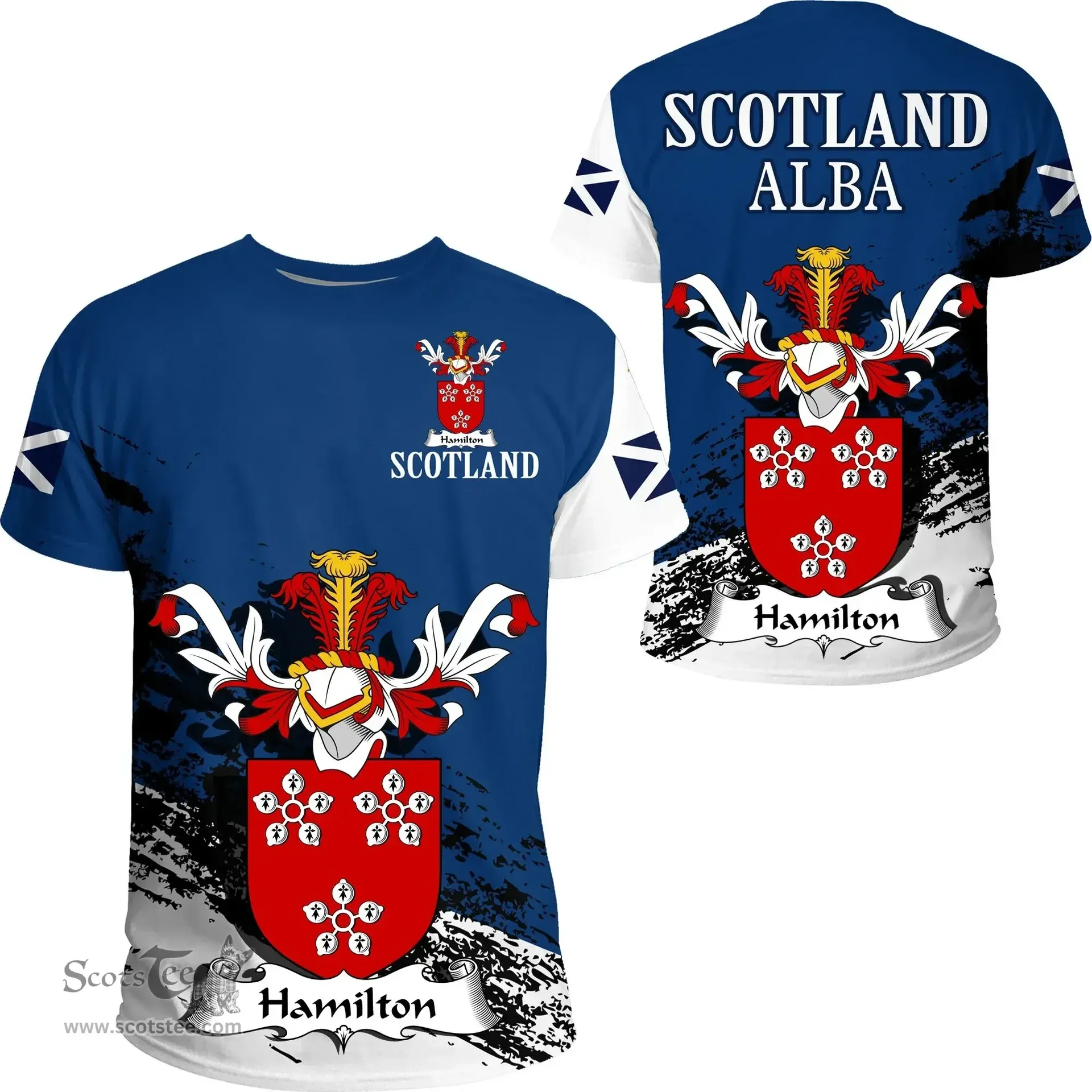Scottish Hamilton I Clan Scottish Family Crest Scotland Alba Thistle T Shirt