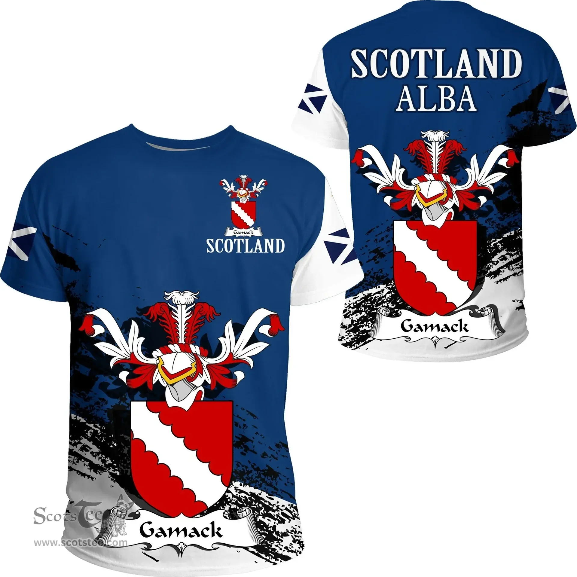 Scottish Gamack Clan Scottish Family Crest Scotland Alba Thistle T Shirt