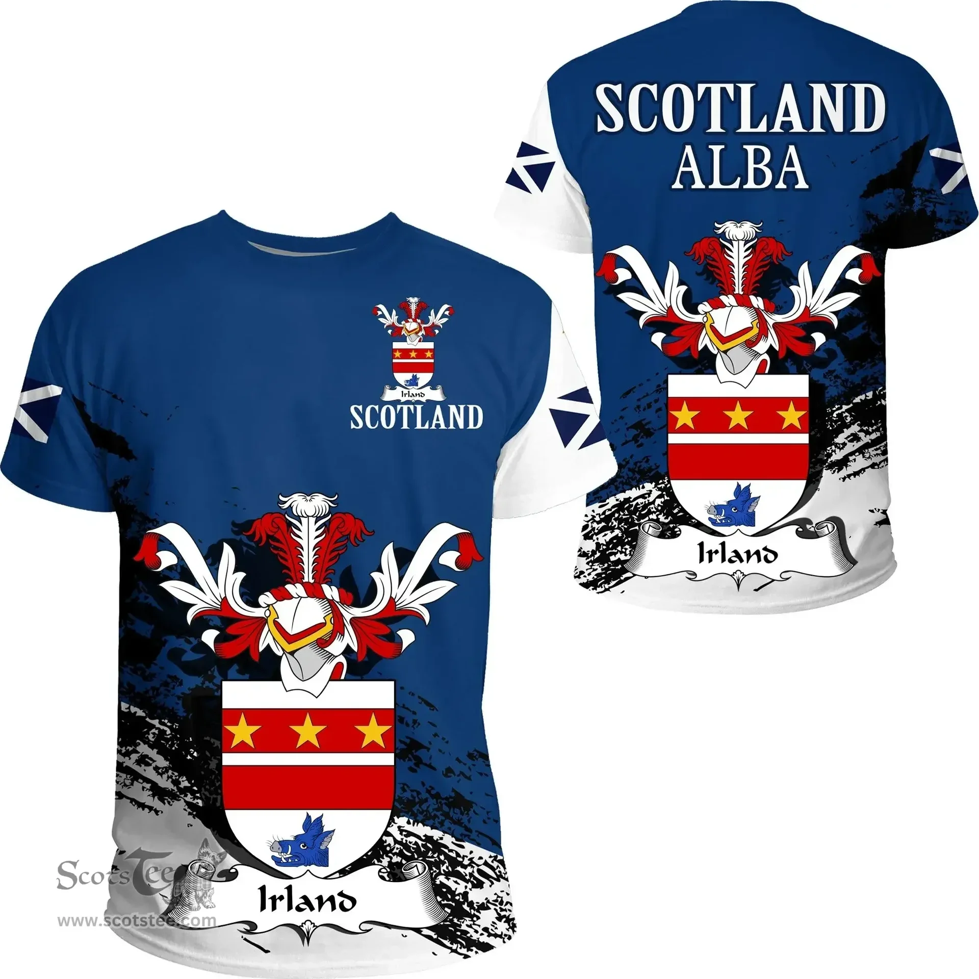 Scottish Irland Clan Scottish Family Crest Scotland Alba Thistle T Shirt