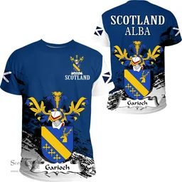 Scottish Garioch Clan Scottish Family Crest Scotland Alba Thistle T Shirt