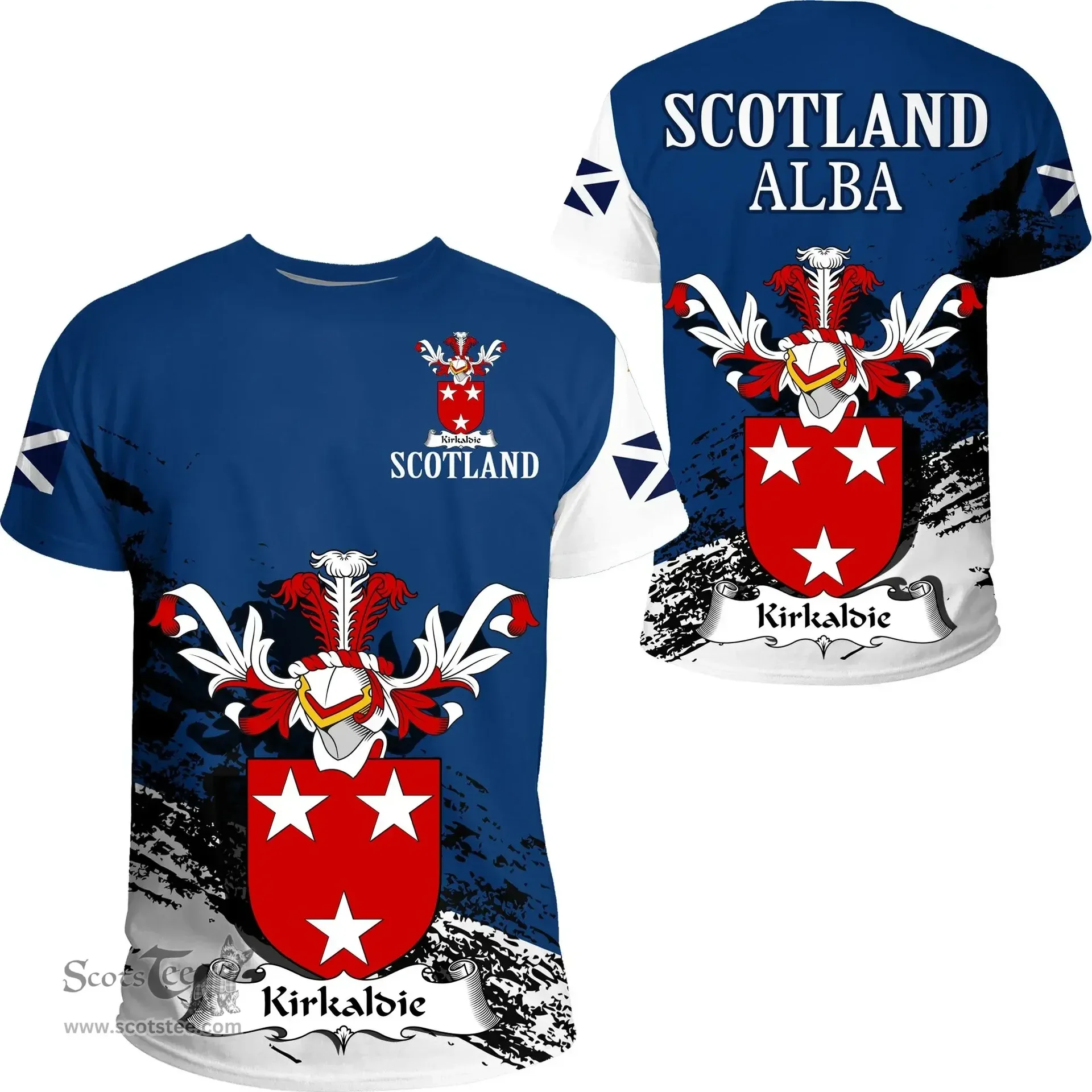 Scottish Kirkaldie Clan Scottish Family Crest Scotland Alba Thistle T Shirt