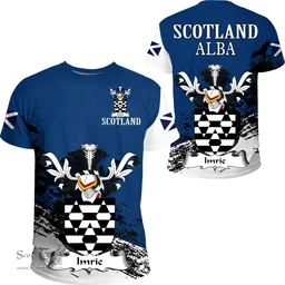 Scottish Imrie Clan Scottish Family Crest Scotland Alba Thistle T Shirt