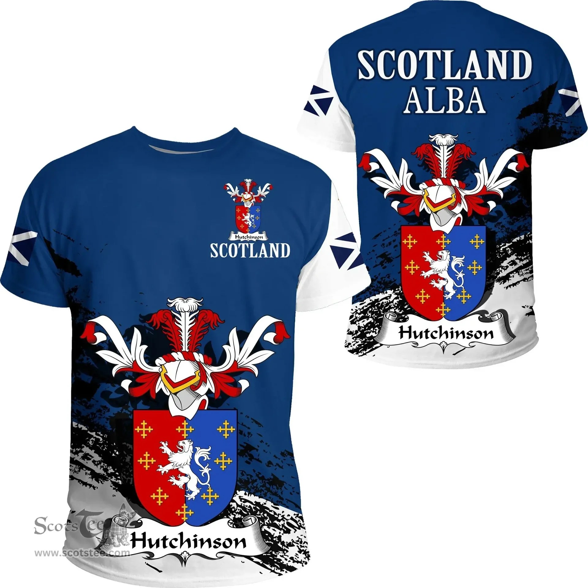 Scottish Hutchinson Clan Scottish Family Crest Scotland Alba Thistle T Shirt
