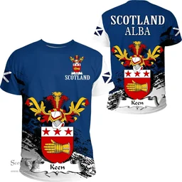 Scottish Keen Clan Scottish Family Crest Scotland Alba Thistle T Shirt