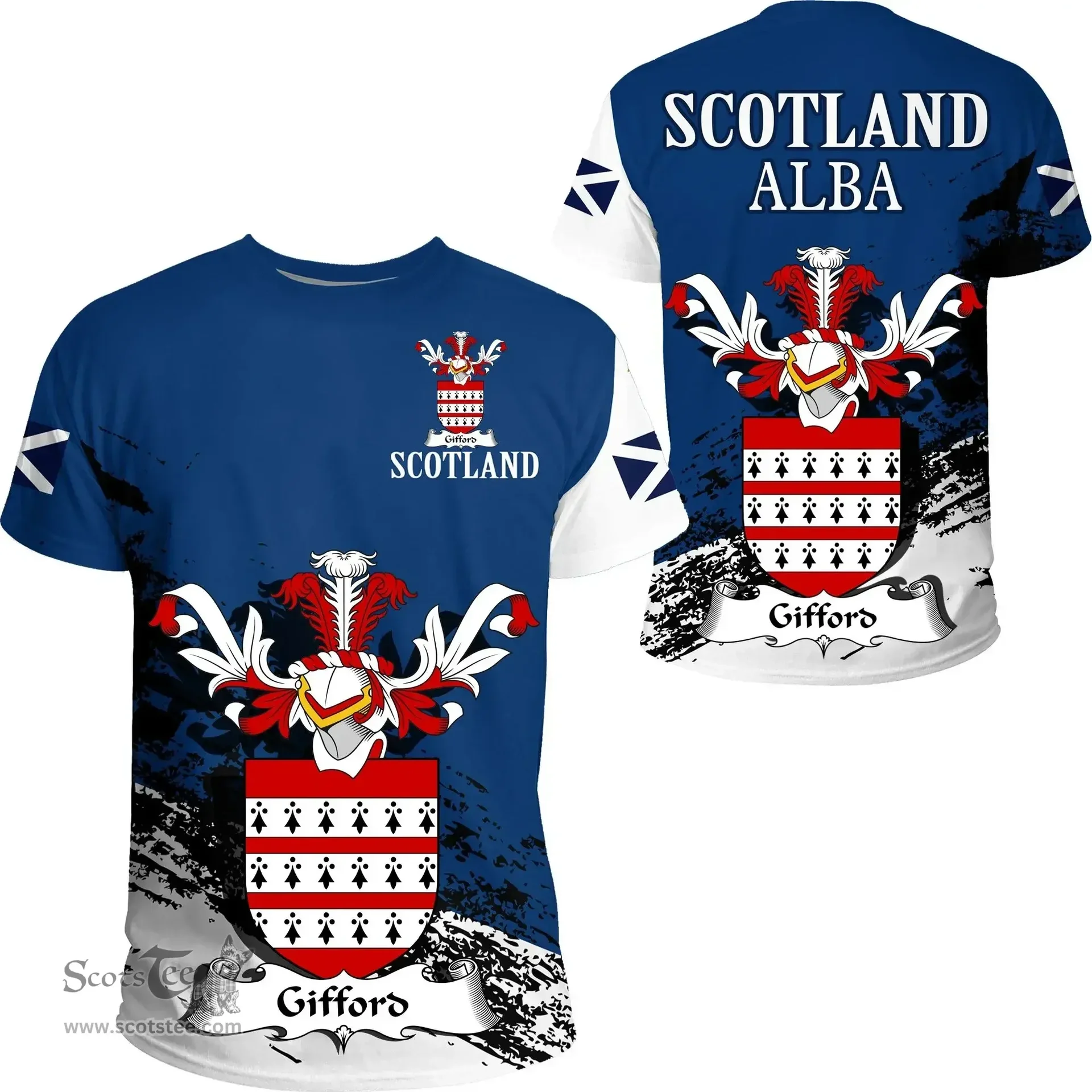 Scottish Gifford Clan Scottish Family Crest Scotland Alba Thistle T Shirt