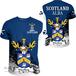Scottish MacKay Clan Scottish Family Crest Scotland Alba Thistle T Shirt
