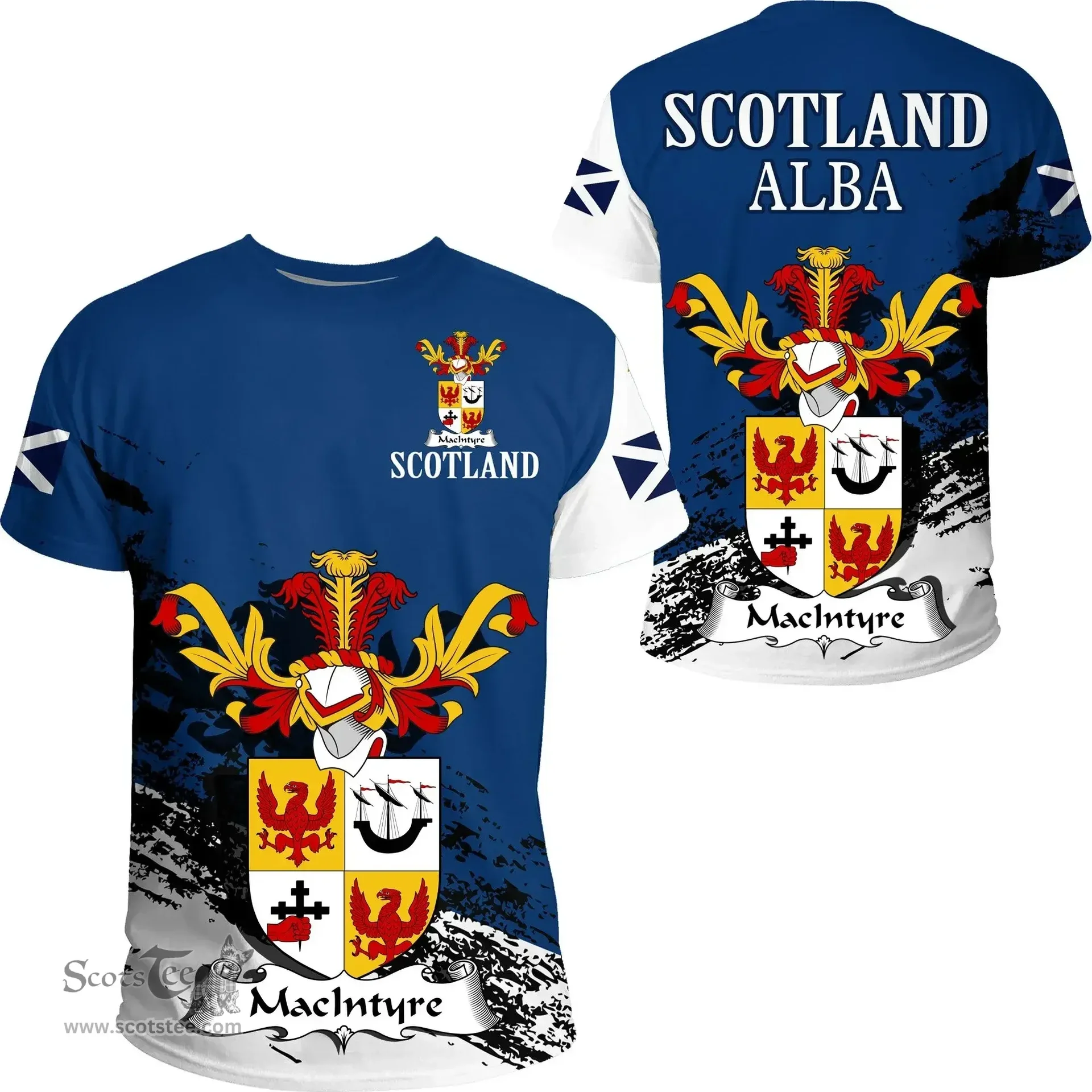 Scottish MacIntyre Clan Scottish Family Crest Scotland Alba Thistle T Shirt