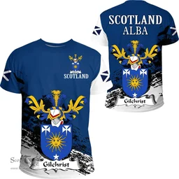 Scottish Gilchrist Clan Scottish Family Crest Scotland Alba Thistle T Shirt