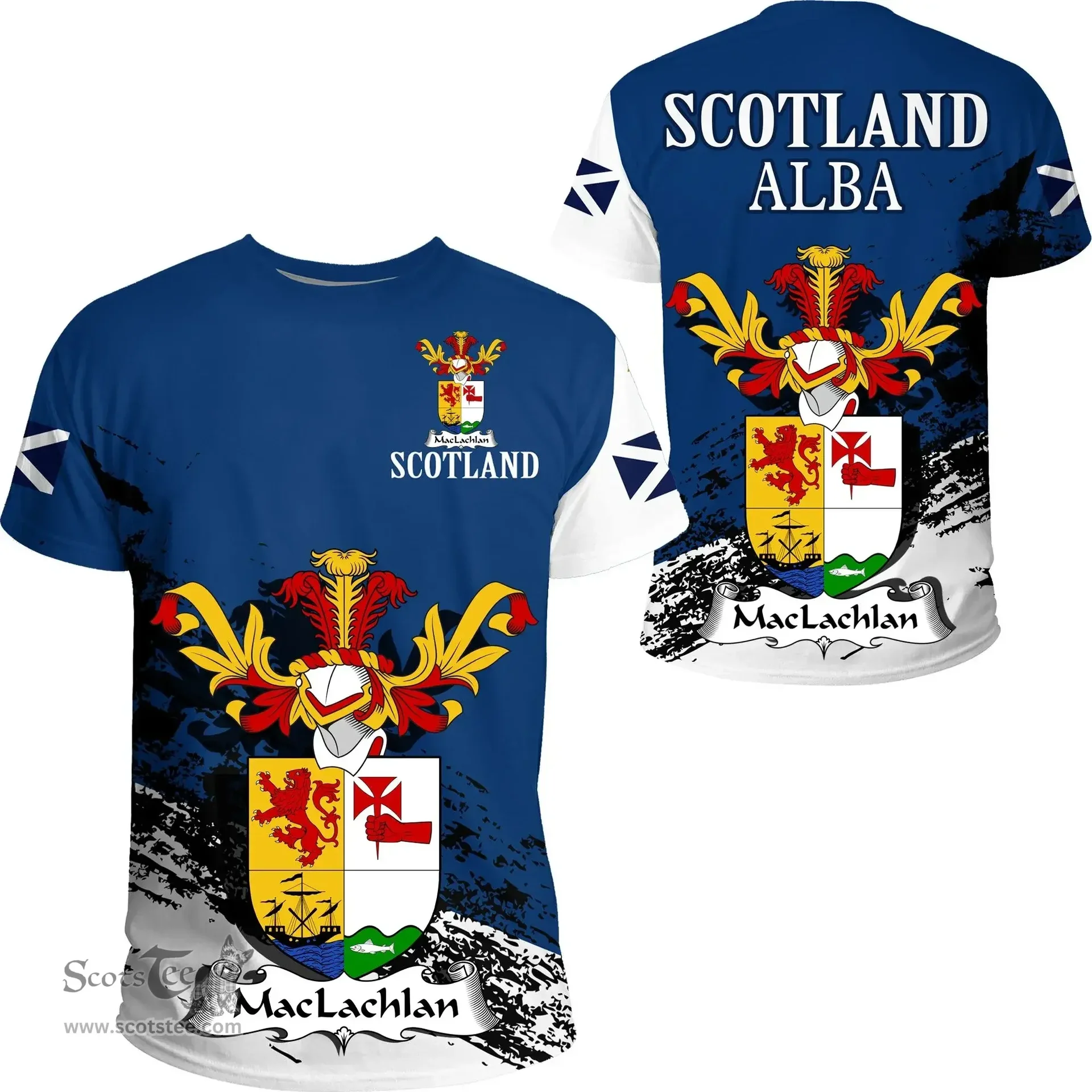 Scottish MacLachlan Clan Scottish Family Crest Scotland Alba Thistle T Shirt