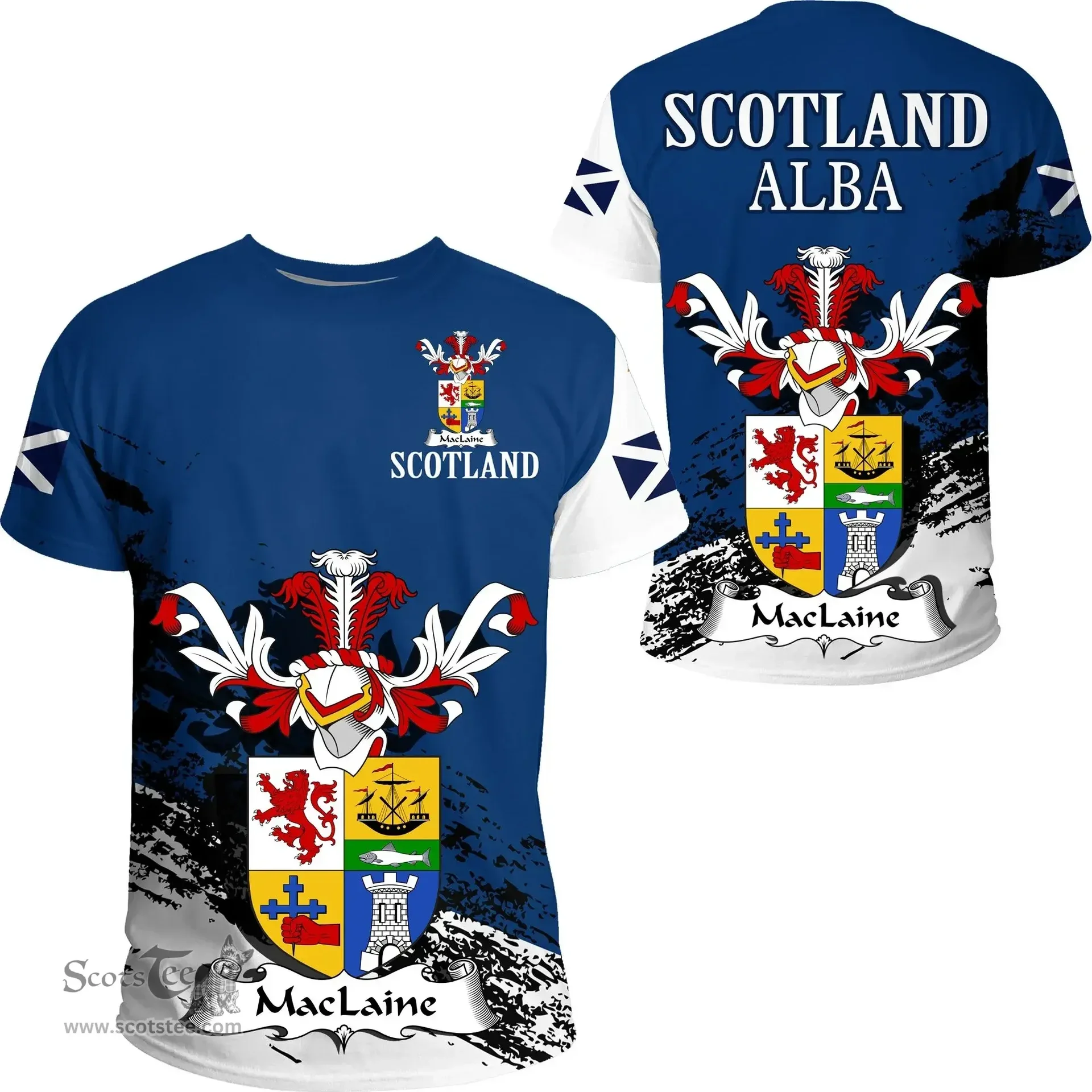 Scottish MacLaine of Lochbuie Clan Scottish Family Crest Scotland Alba Thistle T Shirt