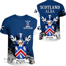 Scottish Hewatt Clan Scottish Family Crest Scotland Alba Thistle T Shirt