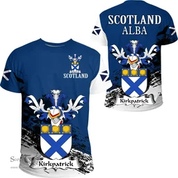 Scottish Kirkpatrick Clan Scottish Family Crest Scotland Alba Thistle T Shirt