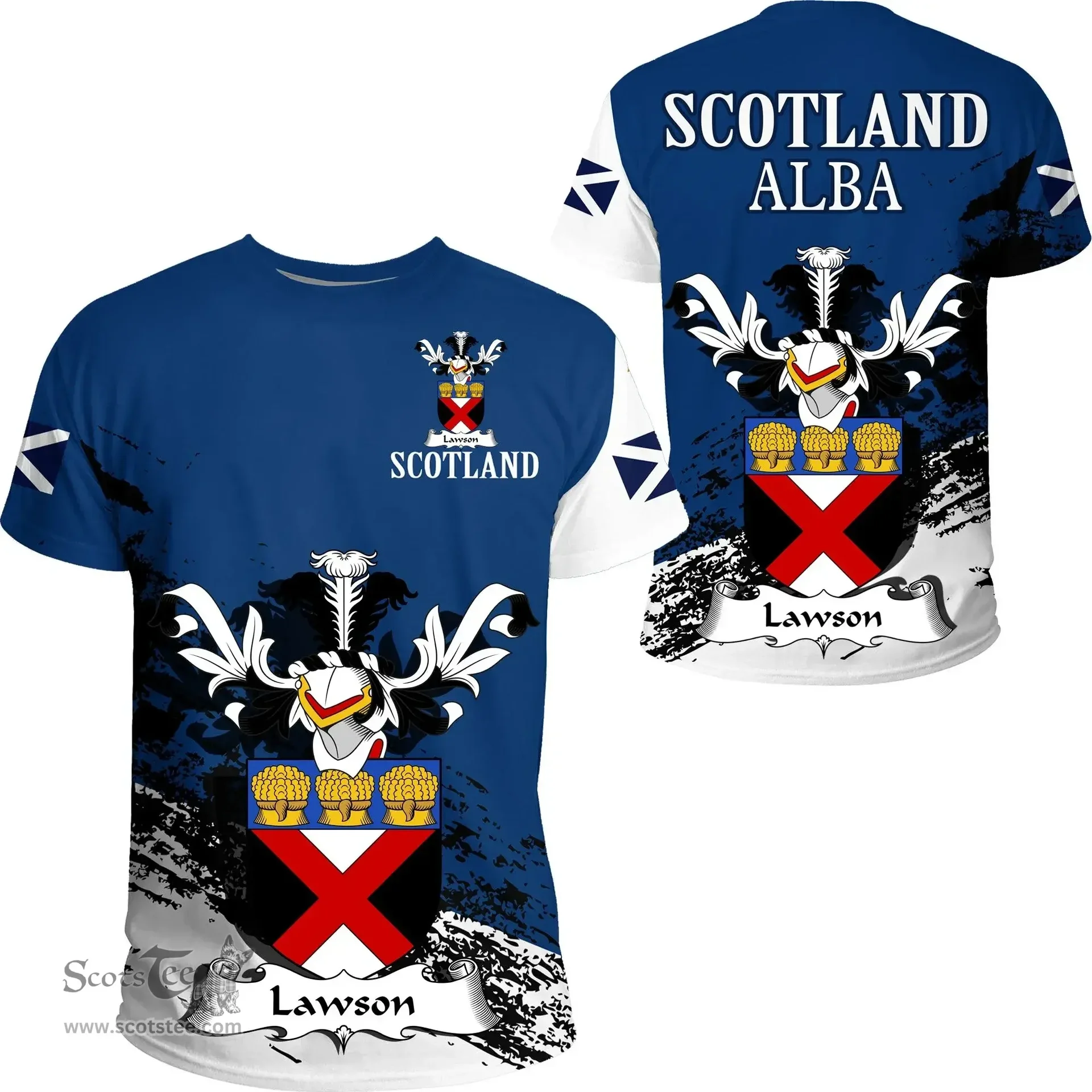 Scottish Lawson Clan Scottish Family Crest Scotland Alba Thistle T Shirt
