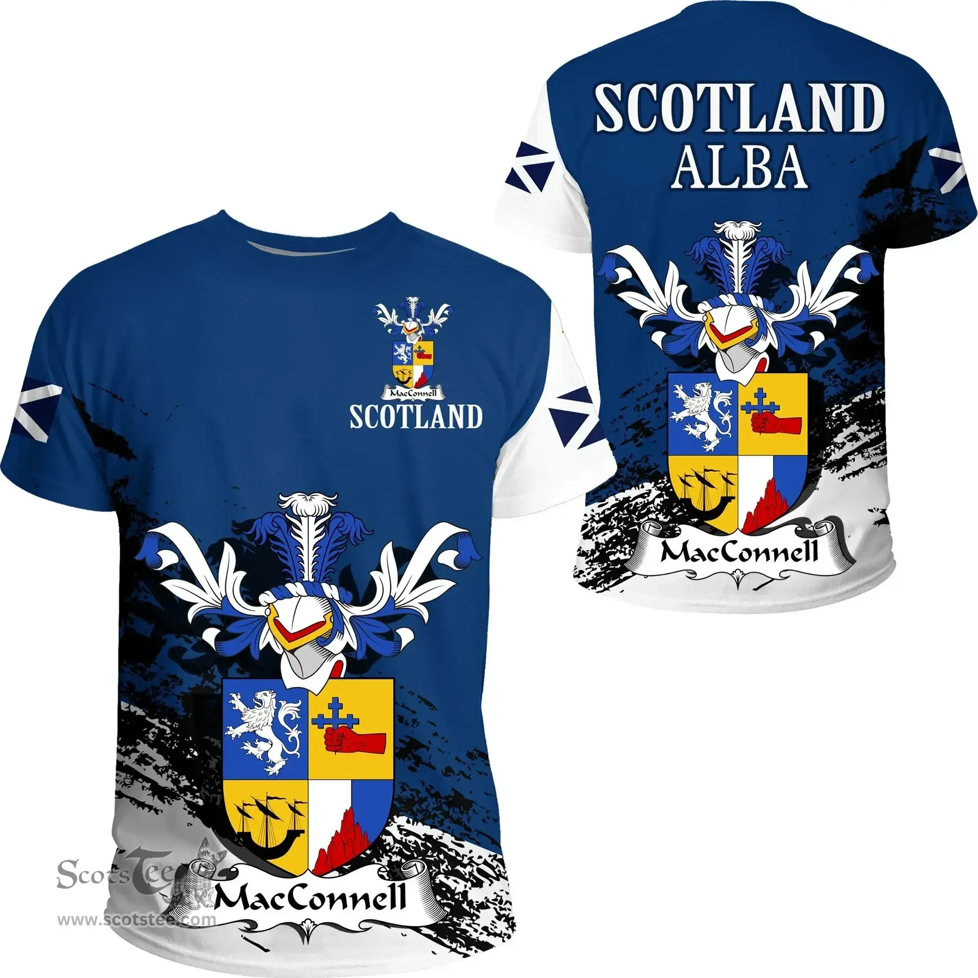 Scottish MacConnell Clan Scottish Family Crest Scotland Alba Thistle T Shirt