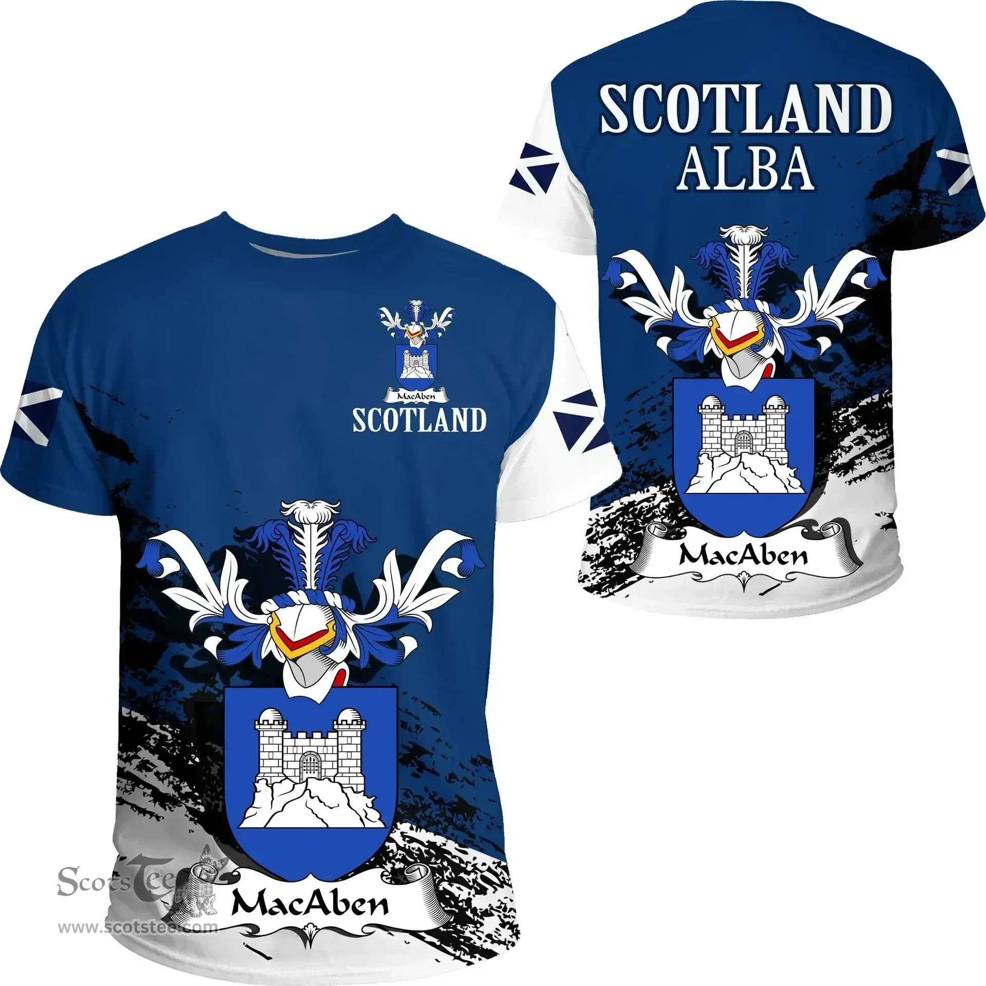 Scottish MacAben Clan Scottish Family Crest Scotland Alba Thistle T Shirt