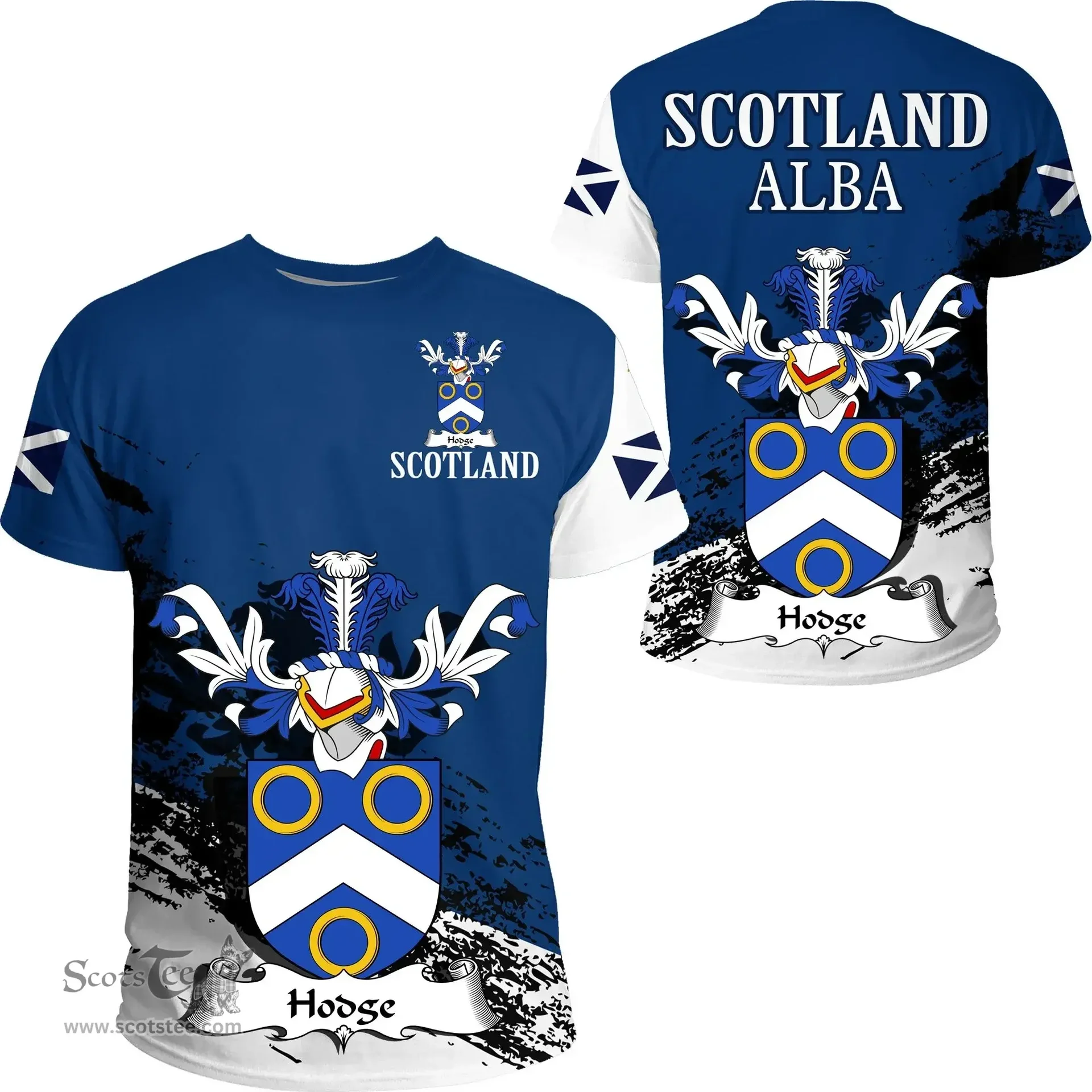 Scottish Hodge Clan Scottish Family Crest Scotland Alba Thistle T Shirt