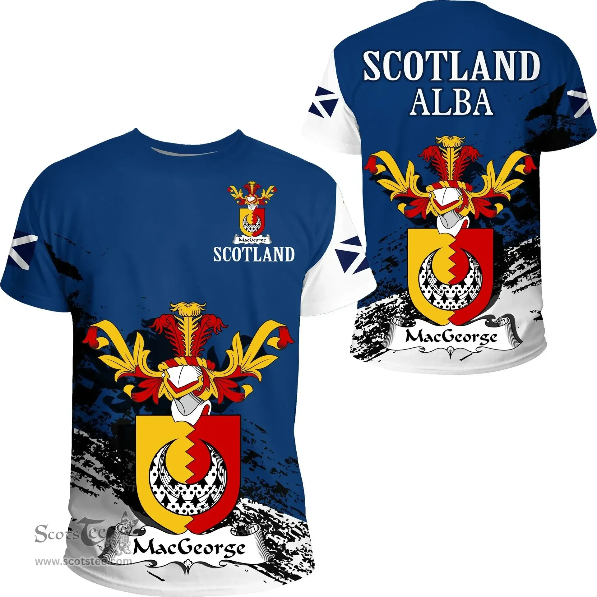 Scottish MacGeorge Clan Scottish Family Crest Scotland Alba Thistle T Shirt