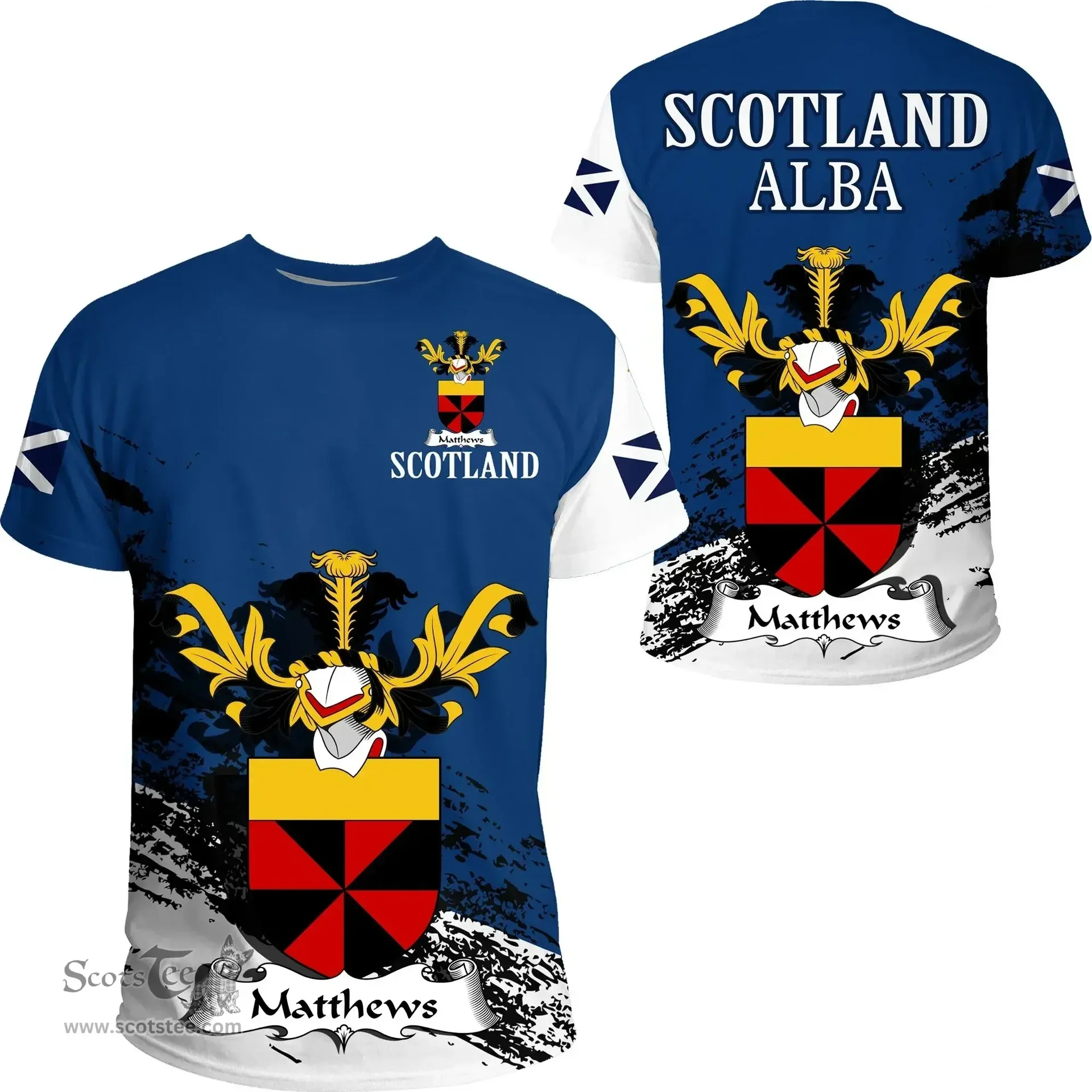 Scottish Matthews Clan Scottish Family Crest Scotland Alba Thistle T Shirt
