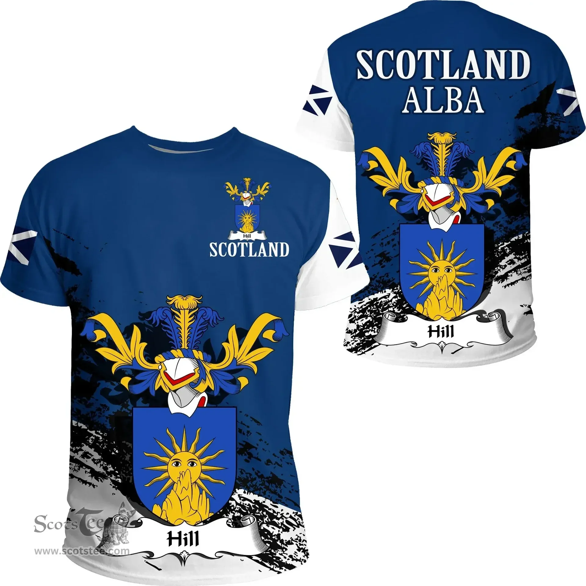 Scottish Hill Clan Scottish Family Crest Scotland Alba Thistle T Shirt