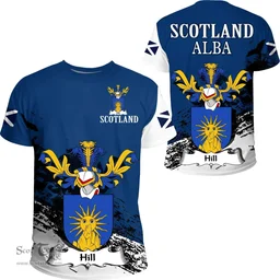 Scottish Hill Clan Scottish Family Crest Scotland Alba Thistle T Shirt