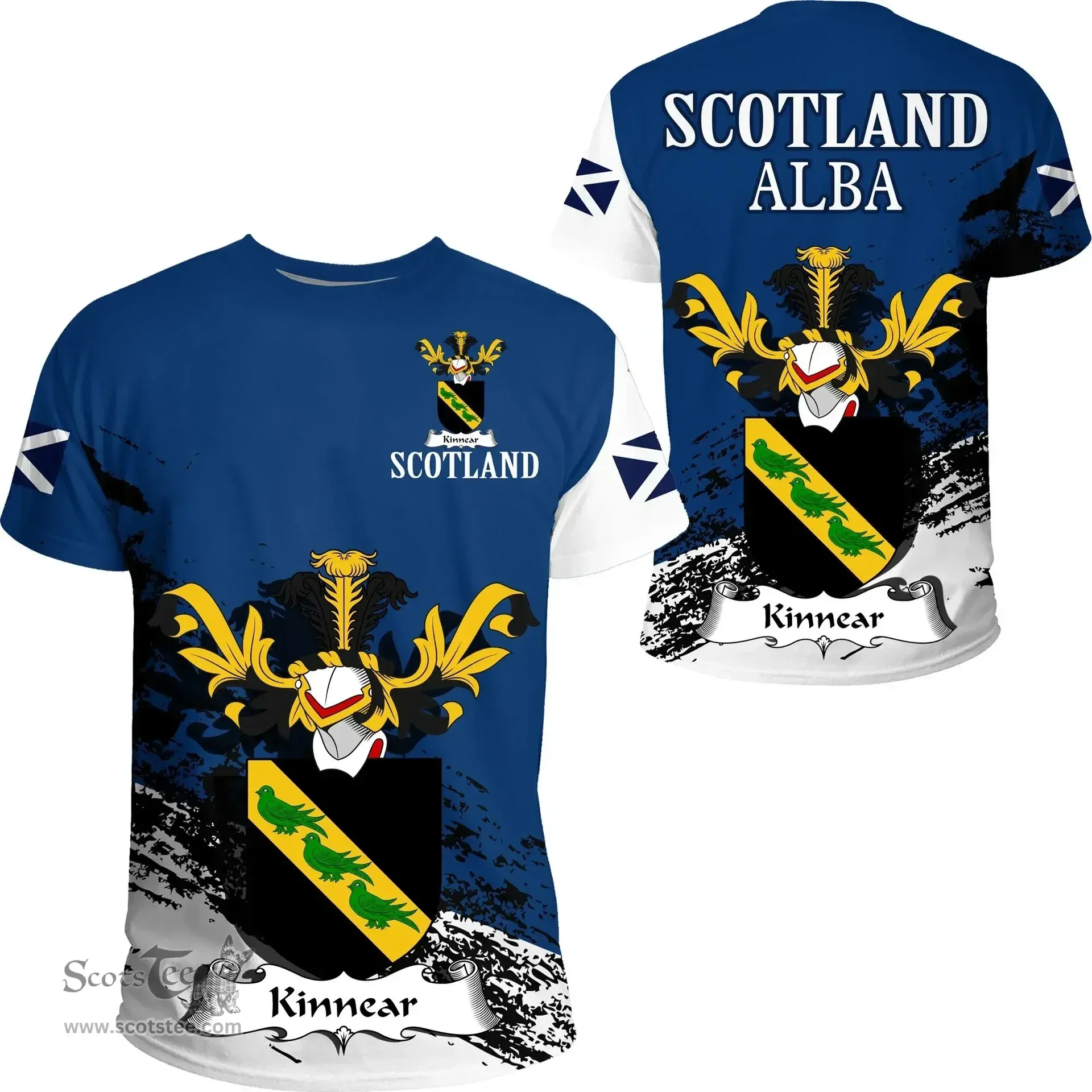 Scottish Kinnear Clan Scottish Family Crest Scotland Alba Thistle T Shirt
